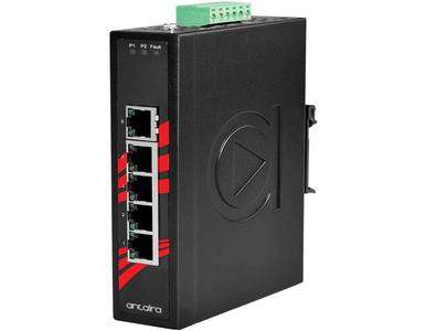 Antaira LNX-500A - 5-Port 10/100TX Slim Industrial Ethernet Switch by ANTAIRA
