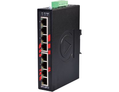 Antaira LNX-800A-T - 8-Port Industrial Unmanaged Switch, w/8*10/100Tx; EOT (-40C - 75C) by ANTAIRA