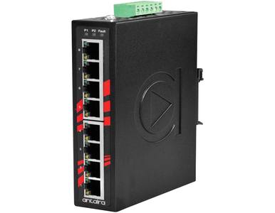 Antaira LNX-800AG-T - 8-Port Industrial Gigabit Unmanaged Ethernet Switch, w/8*10/100/1000Tx, EOT: -40C to 80C by ANTAIRA