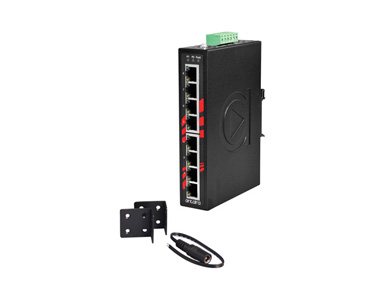 Antaira LNX-800AG - 8-Port Industrial Gigabit Unmanaged Ethernet Switch, w/8*10/100/1000Tx by ANTAIRA