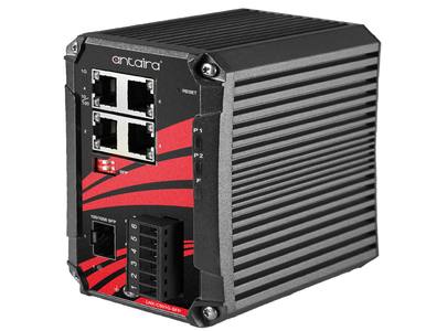 Antaira LNX-C501G-SFP-T - 5-Port Compact Industrial Gigabit Unmanaged Ethernet Switch, 4*10/100/1000TX and 1*100/1000 SFP Slot; by ANTAIRA