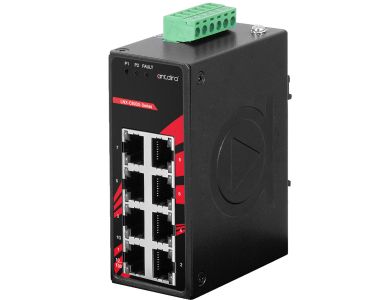 Antaira LNX-C800G - 8-Port Industrial Compact Gigabit Unmanaged Ethernet Switch, w/8*10/100/1000Tx by ANTAIRA