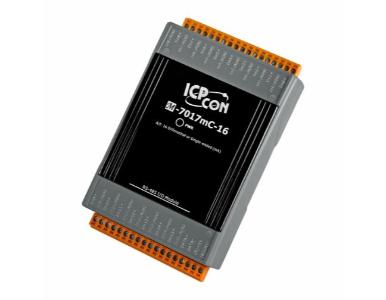 ICP DAS M-7017mC-16 - 16 Channel Current Input Module and Data Logger.  Stores up to 100,000 Records.  Communicable over Modbus by ICP DAS