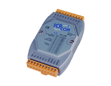 ICP DAS M-7018 - 8 Channel Analog Input Data Acquisition Module communicable over Modbus RTU and RS-485 by ICP DAS