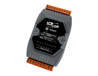 ICP DAS M-7046D - 15-channel Isolated Digital Input Module using the DCON or Modbus Protocol with LED Display (Gray Cover) (RoHS by ICP DAS