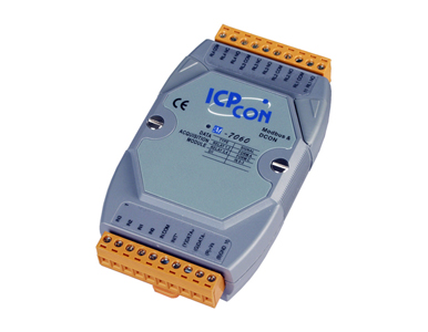 ICP DAS M-7060 - 4 Channel Relay Output & 4 Channel Isolated Digital Input Data Acquisition Module communicable over Modbus RTU by ICP DAS