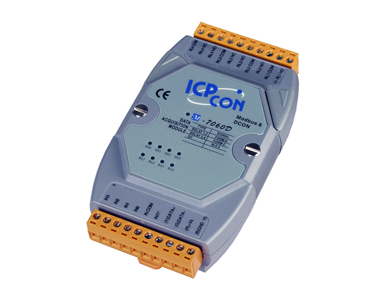 ICP DAS M-7060D - 4 Channel Relay Output & 4 Channel Isolated Digital Input Counter Data Acquisition Module. Communicable over M by ICP DAS