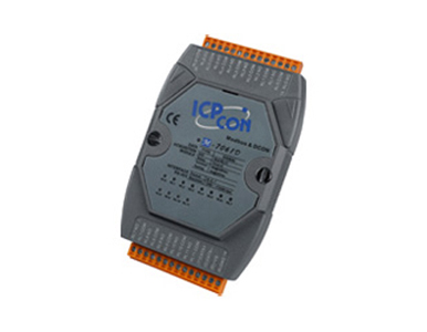 ICP DAS M-7061D - 12-channel Relay Output Module with LED Display, communicable over Modbus RTU by ICP DAS