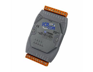 ICP DAS M-7065BD - 4-ch Isolated DI (Wet, 4~30 VDC) and 5-ch DC-SSR Output Module with LED Display by ICP DAS