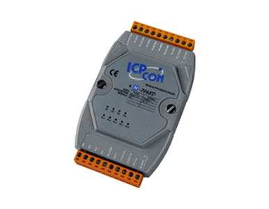 ICP DAS M-7065D - 5 Channel Power Relay Output and 4 Isolated Digital Input (Counter) Data Acquisition Module with display, comm by ICP DAS