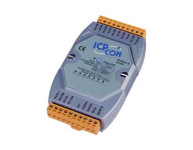 ICP DAS M-7067D - 7 Channel Form A Relay Output Data Acquisition Module with Modbus Protocol with LED Display communicable over by ICP DAS
