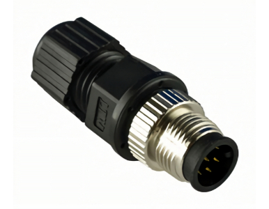 Moxa M12A-8PMM-IP68 - Field-installable A-coded screw-in 8-pin connector, male conn, male pin by MOXA