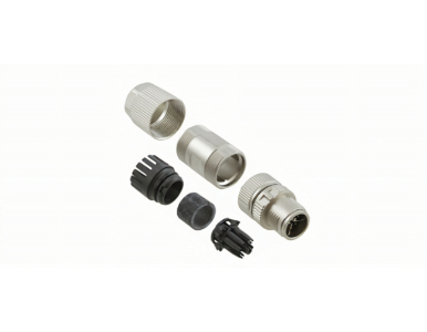 Moxa M12X-8PMM-IP67 - Field-installation A-coded 8-pin male screw-in M12 connector, IP67-rated by MOXA