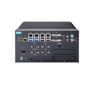 Moxa MC-7410-C5-DC - x86 computer with Core i5-6422EQ CPU, 5x LAN, 9x USB, 4x Serial, 2x SSD, DC power by MOXA