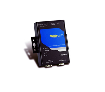 Moxa MGate MB3280 - 2 Port RS-232/422/485 Modbus TCP to Serial Communication Gateway by MOXA
