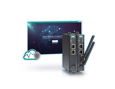 Moxa MRC-1002-LTE-EU-T - *Discontinued* - Moxa Remote Connect gateway with 1 LTE cellular port and 2 Ethernet ports, -40 to 70 D by MOXA