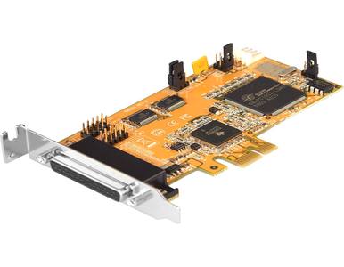 Antaira MSC-202ALP1 - 2-Port RS-232 + 1-port Parallel PCI Express Card, Low Profile (Support Power Over Pin-9) by ANTAIRA