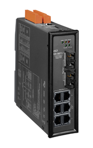 ICP DAS MSM-508FCS-T - 8 Port 10 /100 Base T Managed Switch with Metal case, FC connector, Single Mode by ICP DAS