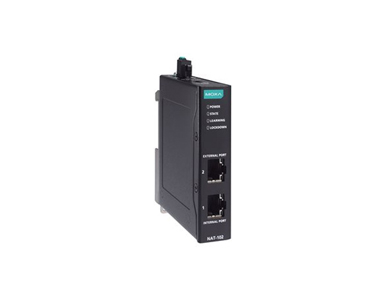 Moxa NAT-102 - 2-port industrial Network Address Translation (NAT) devices, -10 to 60 Degree C operating temperature by MOXA