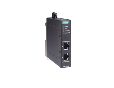 Moxa NAT-G102 - 2-port Giga industrial Network Address Translation (NAT) devices, -10 to 60C operating temperature by MOXA