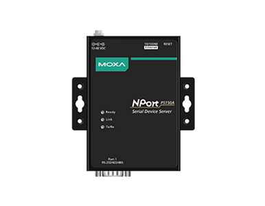 Moxa MOXA NPort 5150A - 1 port device server, 10/100M Ethernet, RS-232/422/485, DB9 male, 0.5KV serial surge, 12~48VDC, ON SALE by MOXA