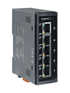 ICP DAS NS-205G - 10/100/1000 Mbps Industrial Ethernet Switch Hub (5 Ports), Plastic Case by ICP DAS