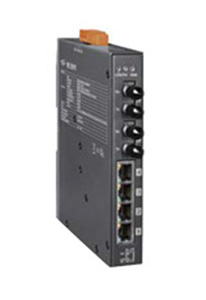 ICP DAS NSM-206AFT-T - Multi-mode, ST Connector, 4 port 10/100 Mbps PoE with 2 Fiber ports Switch by ICP DAS