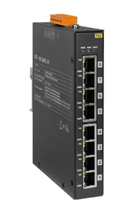 ICP DAS NSM-208PSE-24V - Unmanaged 8 port Ethernet Switch with Metal case, 24 VDC input by ICP DAS