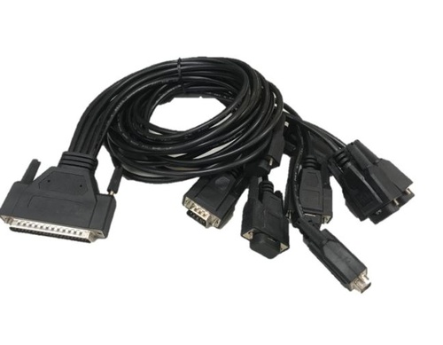 Advantech OPT8H-AE - 1m Male DB-62 to 8x Male DB-9 Cable by Advantech