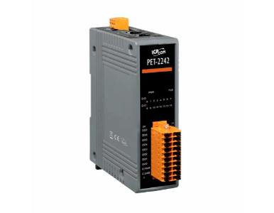 ICP DAS PET-2242 - 16 Channel Open Collector Digital Output, it has Web Server for Configuration,  Support Modbus TCP/UDP, MQTT by ICP DAS
