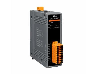 ICP DAS PET-2254P -  features a web server for configuration, supports Modbus TCP/UDP, MQTT, and SNMP V2c protocols by ICP DAS