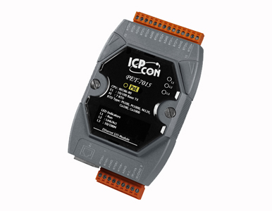 ICP DAS PET-7015 - ICP DAS 7-channel RTD Input Data Acquisition Module with 3-wire RTD lead resistance elimination PoE Module by ICP DAS