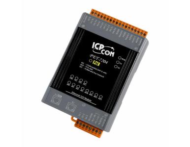 ICP DAS PET-7204 - PoE Ethernet I/O Module with 2-port Ethernet Switch, with 4-channels AI, 4-channels AO, 4-channels DI (RoHS) by ICP DAS