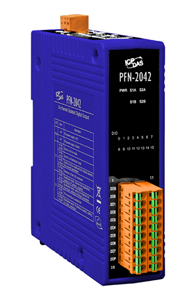 ICP DAS PFN-2042 - PROFINET I/O Module (Isolated 16-ch DO) (RoHS) by ICP DAS