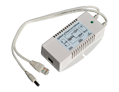 Tycon Systems POE-SPLT-2424AC-G - PoE splitter.24V Passive 4 pair PoE input, 24VAC @ 1.7A output, 40W, 5.5/2.1mm DC Barrel, Giga by TYCON SYSTEMS