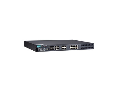 Moxa PT-7528-8SSC-16TX-4GSFP-WV-WV - IEC 61850-3 managed rackmount Ethernet switch with 8 100BaseF(X) ports(SSC), 16 10/100/Base by MOXA
