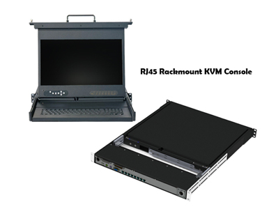 DITHD RD1U-CAT24173W.B2U.I8.V35x.E8.TP173U - 1U, 24' rugged aluminum rackmount KVM console with clamshell design, 17.3' LED-back by DITHD