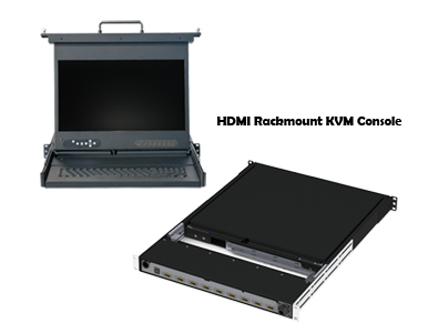 DITHD RD1U-CAT2419HB.B2U.O31.V35x.E8.TP19U - 1U, 24' rugged aluminum rackmount KVM console with clamshell design, 19' High brigh by DITHD