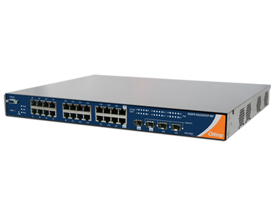 ORing RGPS-92222GCP-NP-LP - Rack-mount 22x PoE+ 10/100/1000TX (RJ-45) + 2x 1000 (SFP) + 2x Gigabit Combo by ORing Industrial Networking