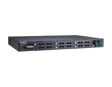 Moxa RKS-G4028-4GS-HV-T - Modular managed Ethernet switch with 4 100/1000BaseSFP ports, 3 slots for Ethernet modules by MOXA
