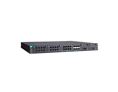 Moxa RKS-G4030-PL-L3-8QGT-6XGS-T - Layer 3 modular managed Ethernet switch with 8 fixed 2.5GbaseT(X) ports, 6 fixed 10GbE SFP+ p by MOXA