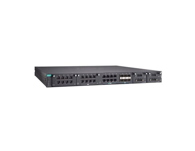Moxa RKS-G4030-PL-L3-PoE-8QGT-6XGS-T - Layer 3 modular managed Ethernet switch with 8 fixed 2.5G BaseT(X) PoE ports, 6 fixed 10G by MOXA