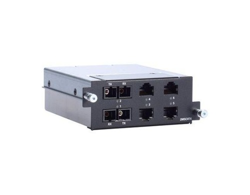 Moxa RM-G4000-2MSC4TX - Fast Ethernet module with 2 multi-mode 100BaseFX ports with SC connectors, 4 10-100BaseT(X) ports by MOXA