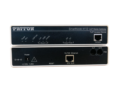 Patton SN4112/JO/EUI - *Discontinued* - SmartNode Dual FXO VoIP Gateway, 1x10/100baseT, H.323 and SIP, External UI Power. by PATTON