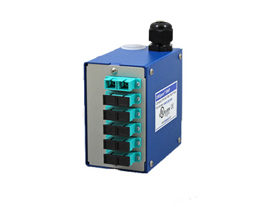 DINSPACE SNAP-12SC-MM OM3/OM4 - DINSpace SNAP Compact Fiber Optic Patch Panel with 6ea. Multimode OM3/OM4 Compatible SC/SC Duple by DINSPACE