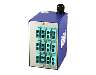 DINSPACE SNAPXL-24SC-MM OM3/OM4 - DINSpace SNAPXL Compact Fiber Optic Patch Panel with 12ea. Multimode OM3/OM4 Compatible SC/SC by DINSPACE