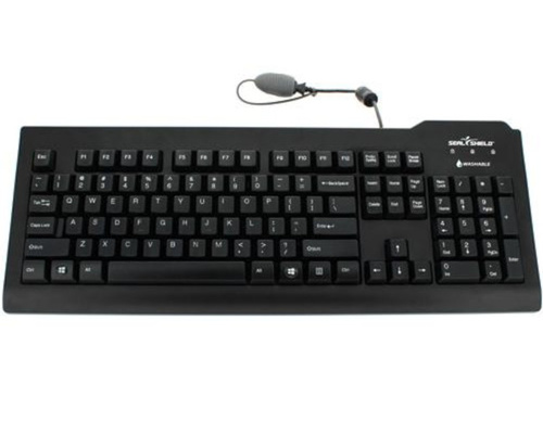 Seal Shield SSKSV207 - Seal Clean' Waterproof Keyboard w/Key Lock by Seal Shield