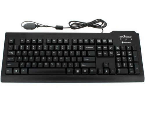 Seal Shield SSKSV207L - Seal Clean' Waterproof Keyboard w/Key Lock/ 6? Cable by Seal Shield