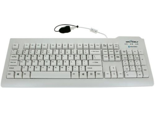 Seal Shield SSWKSV207 - Seal Clean' Waterproof Keyboard w/Key Lock by Seal Shield