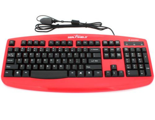 Seal Shield STK503RED - Seal Storm' Washable Keyboard by Seal Shield